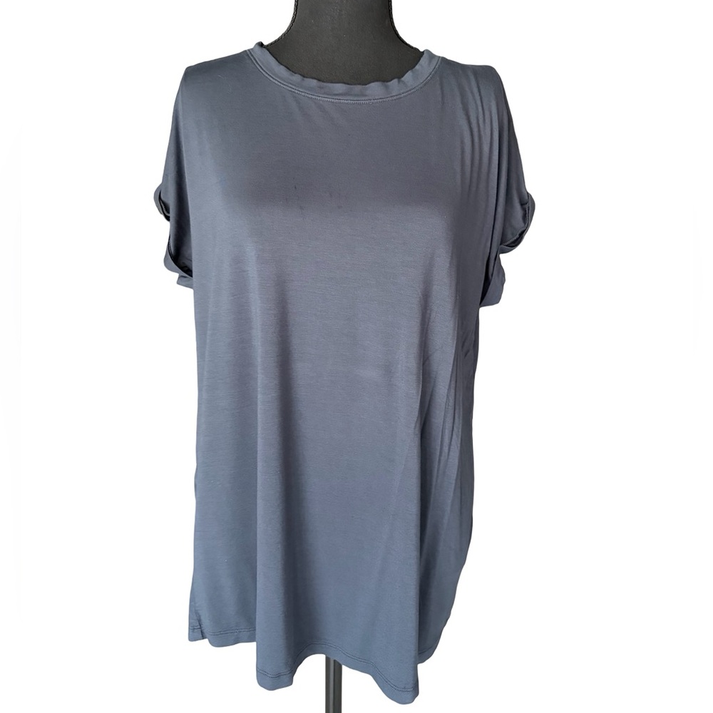 BOODY Slate Blue Short Sleeve Relaxed Tee